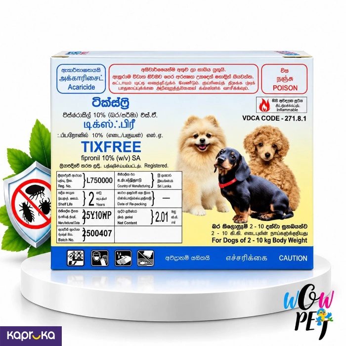 Tixfree For Dogs 2kg 10kg Body Weight