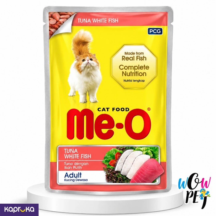MeO Tuna With White Fish Adult Cat Food 80g