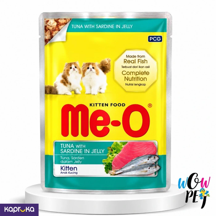 MeO Tuna With Sardine In Jelly Kitten Food 80g