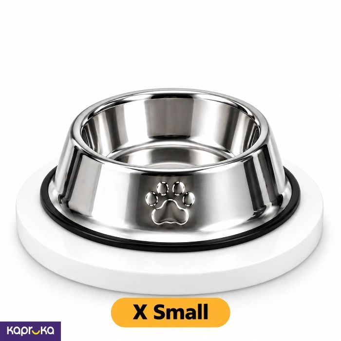 XS Size Steel Feeding Bowl For Cats And Dogs