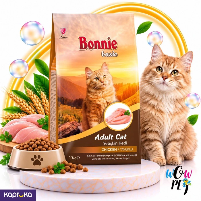 Bonnie Basic Adult Cat Food For Cats 10kg