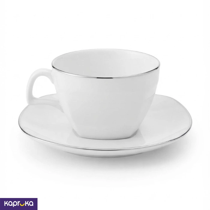 Cherry Platinum Square 12 Pcs Tea Set