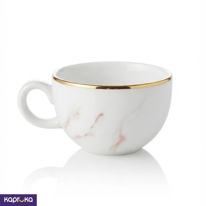 Marble Red 12 Pcs Tea Set