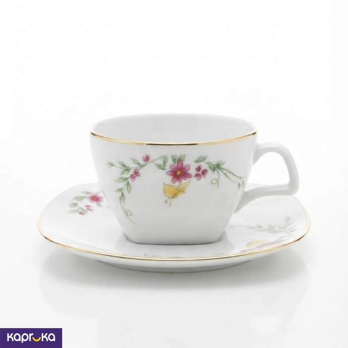 Yellow Butterfly 12 Pcs Tea Set