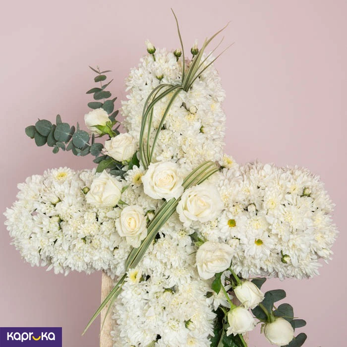 Peace And Prayers White Cross
