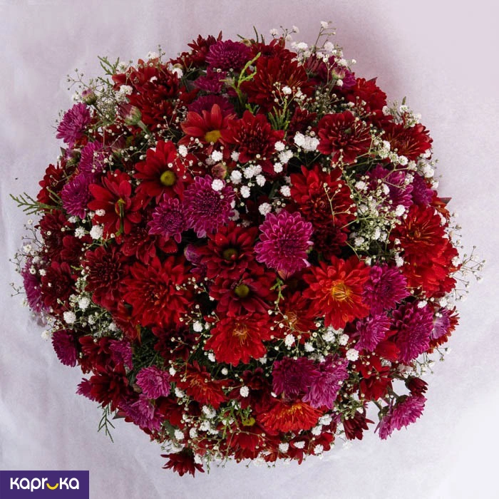 Magenta And Crimson Jewel Posy