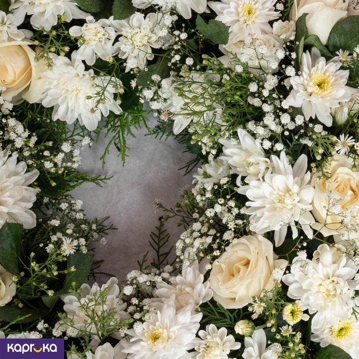 Ivory Serenity Wreath