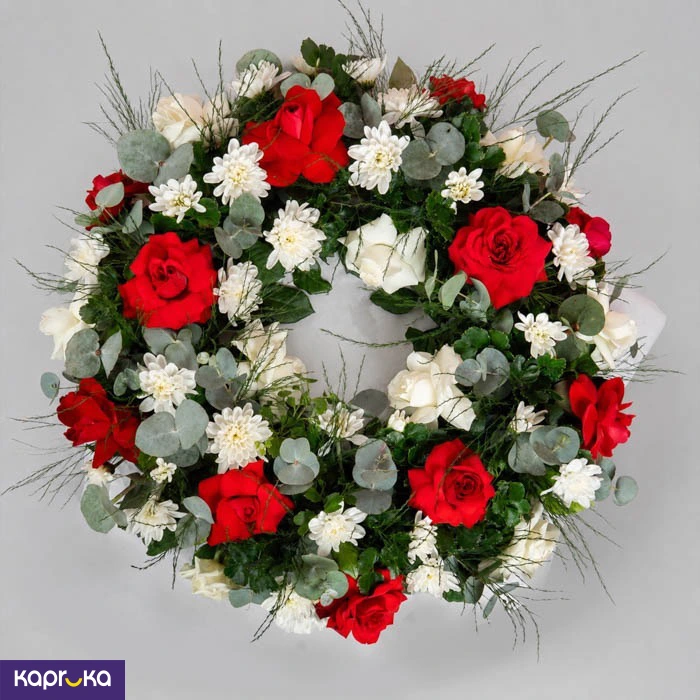 Crimson Romance Wreath
