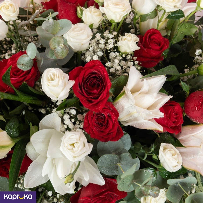 Crimson Romance Wreath