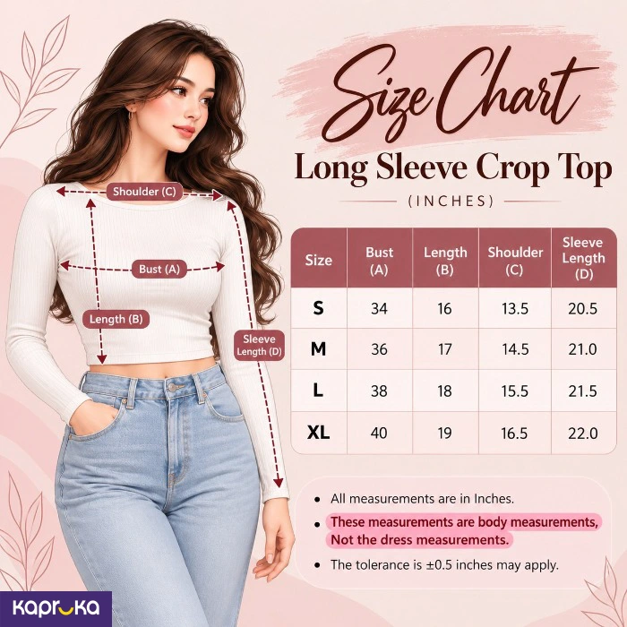 Striped Long Sleeve Stretch Crop Top