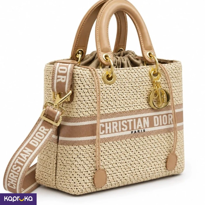 CD Elegant Woven Crossbody Bag