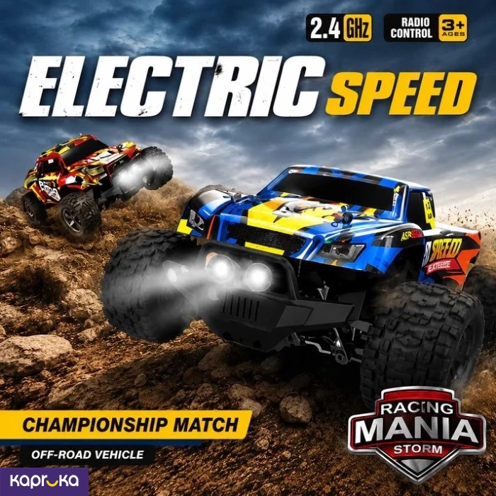 Storm 20kmh Off Road Rc Monster Truck For Kid And Adults Rechargeable
