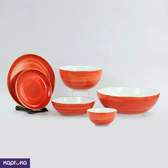 Spiral Galaxy Red 35 Pieces Dinner Set