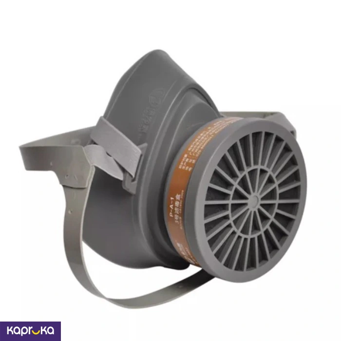 Powecom Half Face Gas Mask 3600 Reusable Industrial Respirator With Dual Filter Cartridge