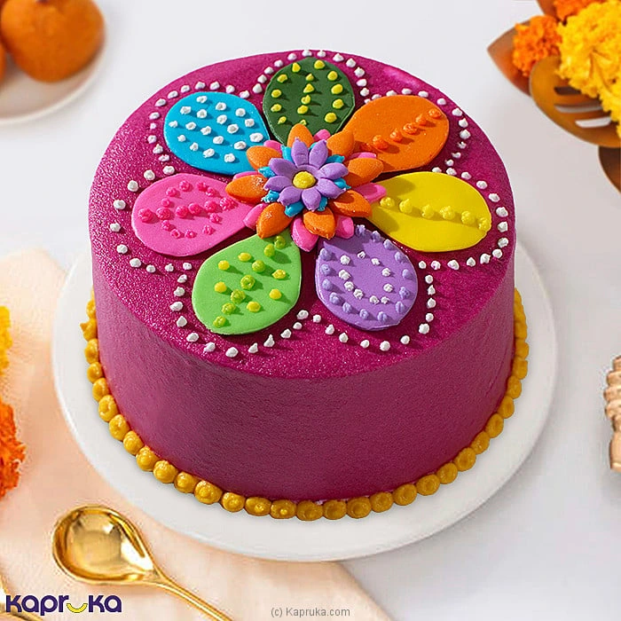 Thai Pongal Rangoli Canvas Bento Cake