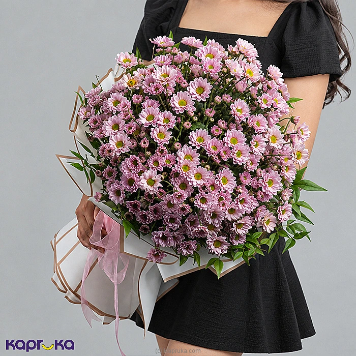 Pinkelle 25 Pink Chrysanthemum Bouquet