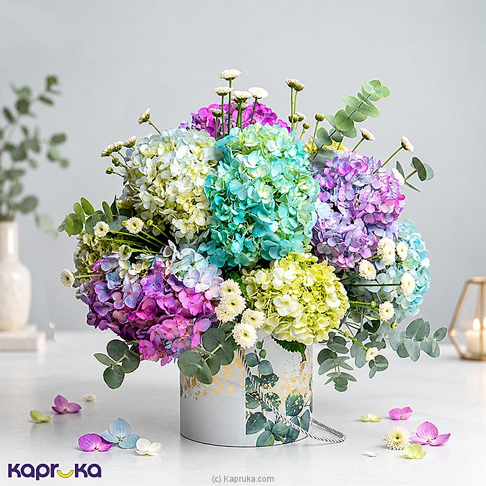 Cloudelle Pastel Hydrangea Flower Arrangement