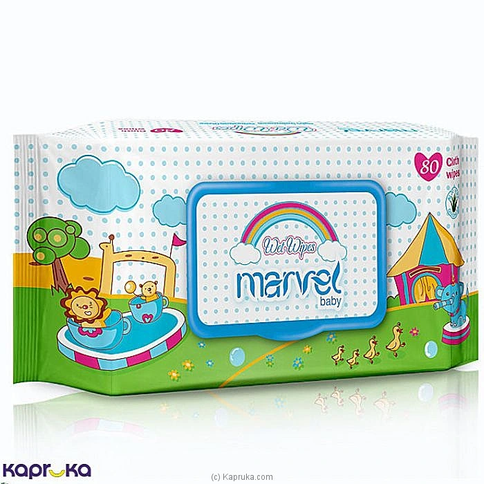 MARVEL BABY WET WIPES WITH LID - 80PCS PACK