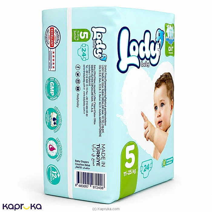 LODY BABY DIAPER JUNIOR 24PCS PACK XL