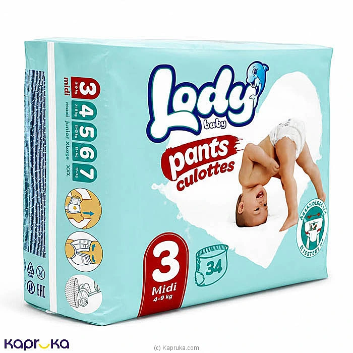 LODY BABY PANT MIDI 34PCS PACK M