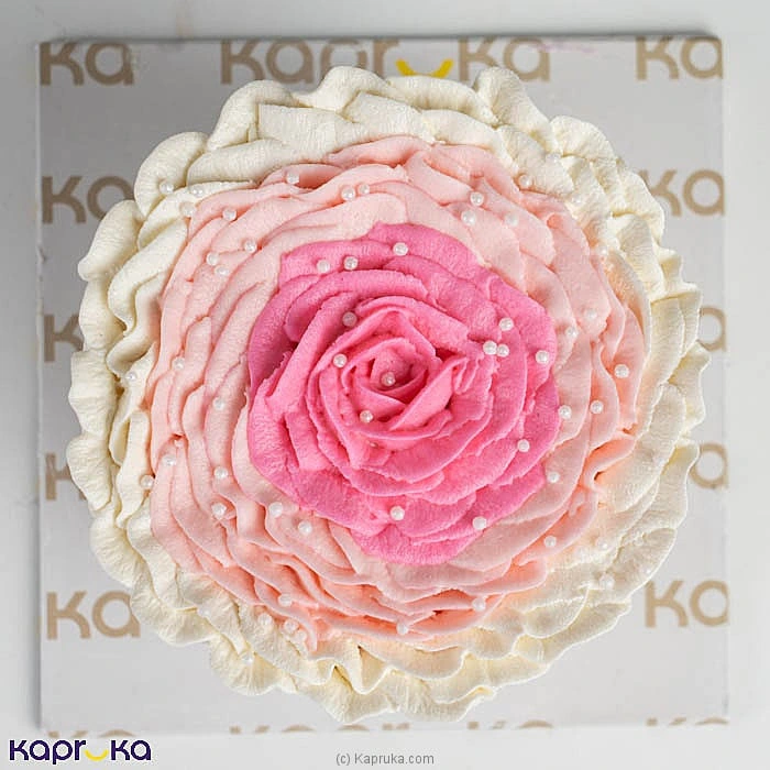 Pink Rosette Ribbon Bento Cake