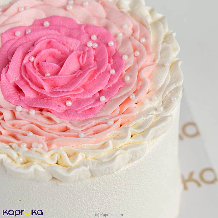 Pink Rosette Ribbon Bento Cake