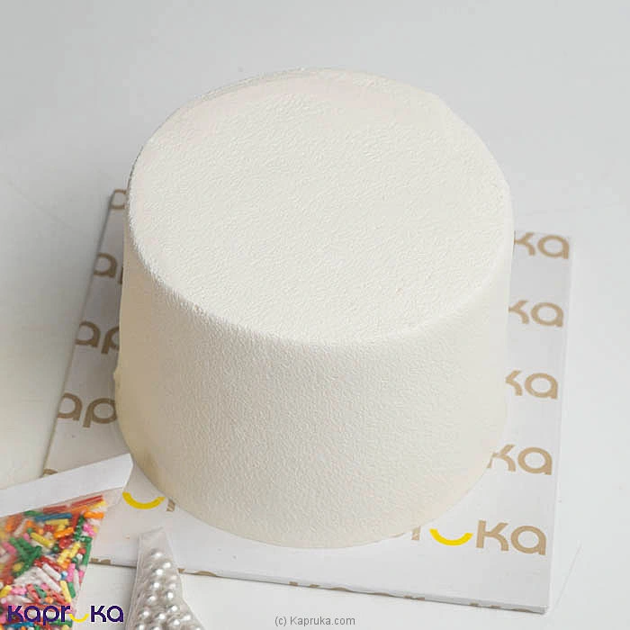 DIY Cake Decorating Kit - White Frosted Ribbon Cake With Colourful Icing