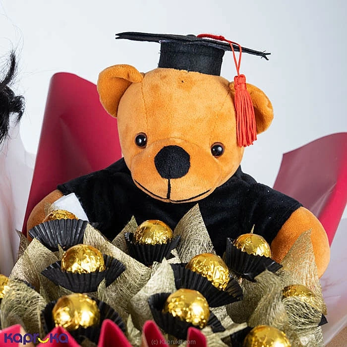 Graduation Teddy Flower Bouquet