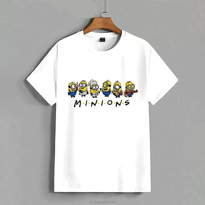 Despicable Me Minions Best Buddies Graphic T-Shirt   White (Small)
