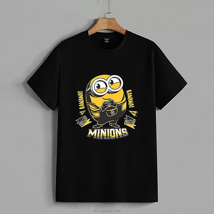 Despicable Me Minions `Banana` Graphic T-Shirt   Black (Small)