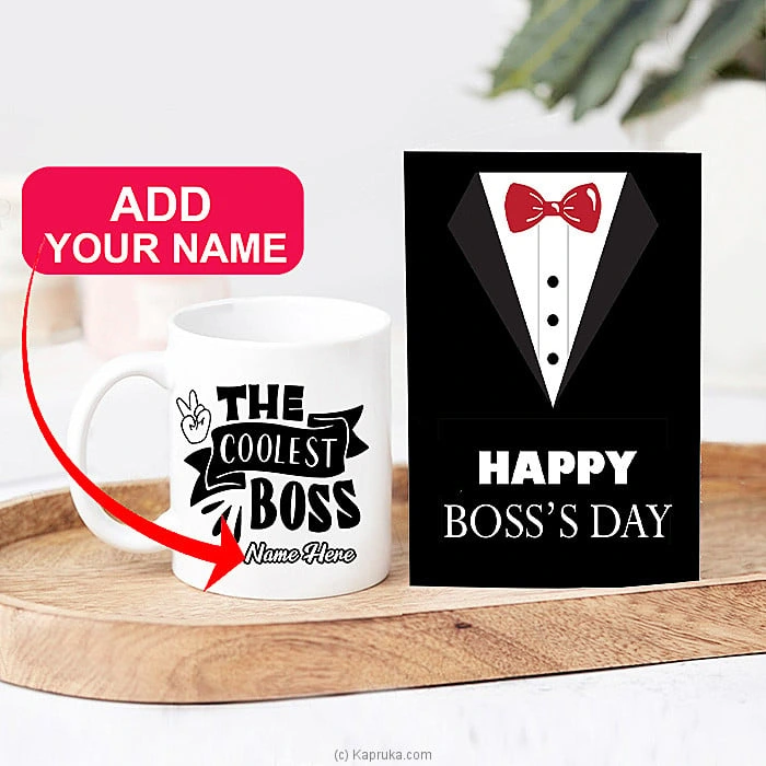   The Best Boss   Celebration Gift Set