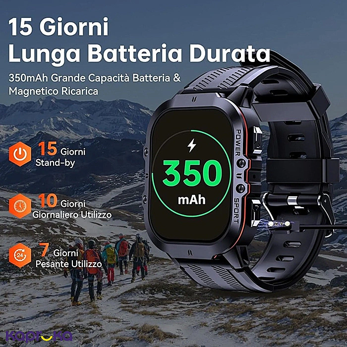 OUKITEL BT20 Rugged Sport Smart Watch (Blue) - BT20
