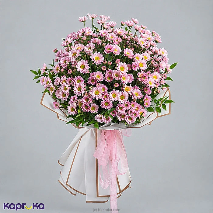 Pinkelle 25 Pink Chrysanthemum Bouquet