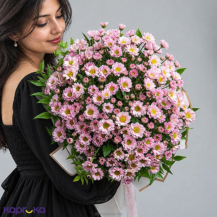 Pinkelle 25 Pink Chrysanthemum Bouquet