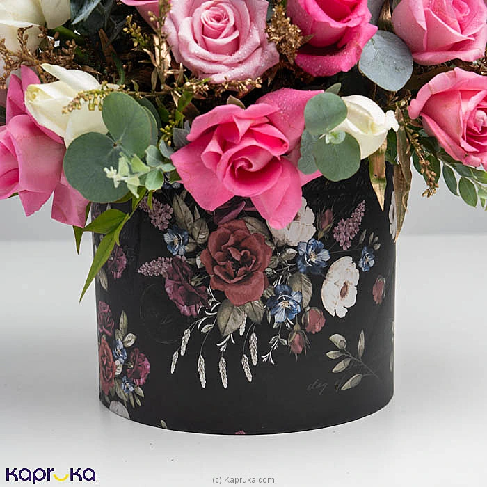 Roseluxe 12 White 13 Pink Roses Flower Arrangement