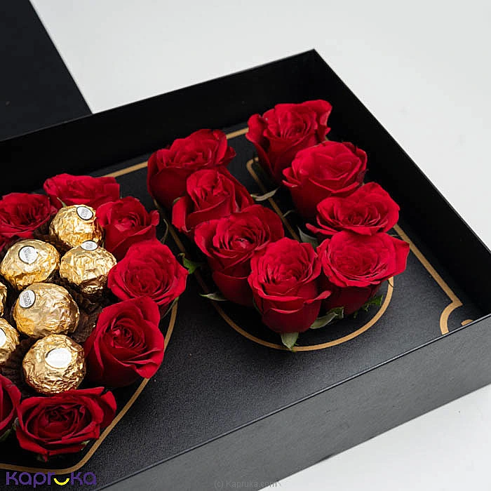 Rose Royale 24 Red Roses Ferrero Rocher Gift Box