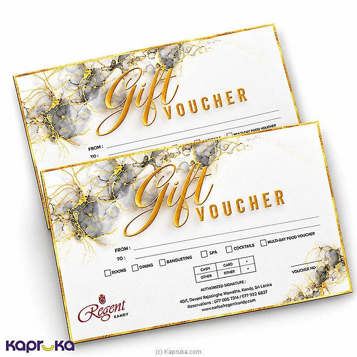 Earl s Regent Grand Dinner Buffet Voucher 5000