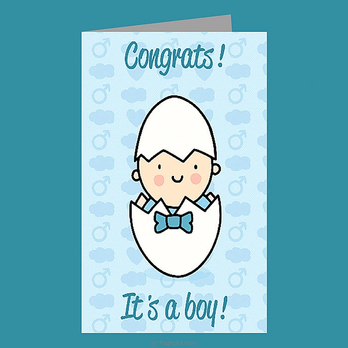   It s A Boy   New Born Greeting Card