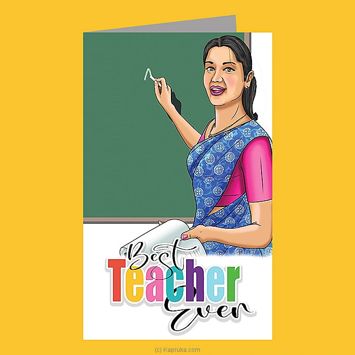   Best Teacher Ever   Teacher s Day Greeting Card