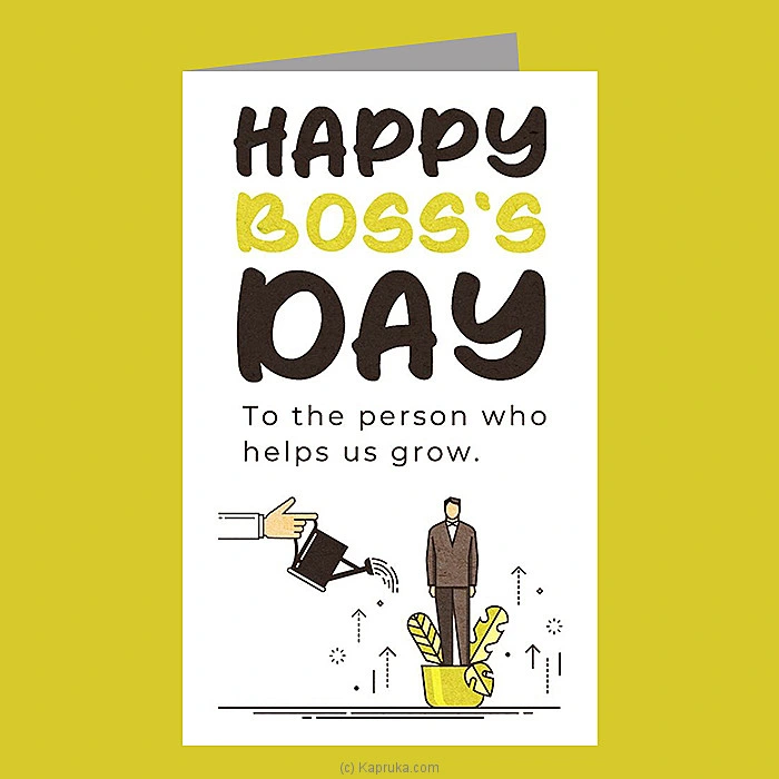   Happy Boss s Day Greeting Card