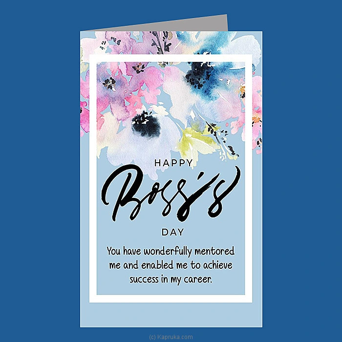   Happy Boss s Day Greeting Card