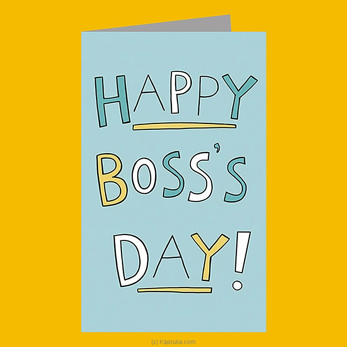   Happy Boss s Day   Greeting Card