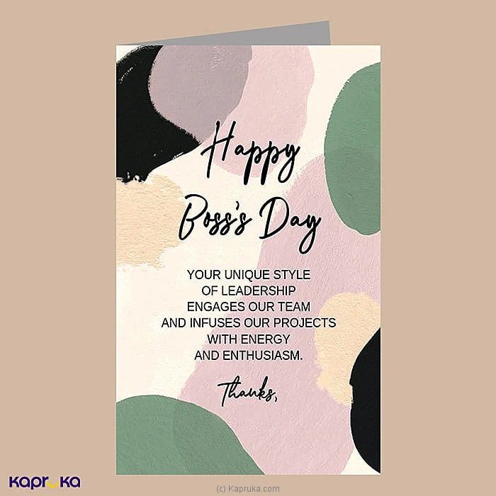   Happy Boss s Day   Greeting Card