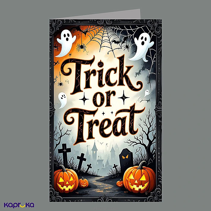Trick Or Treat Halloween Greeting Card