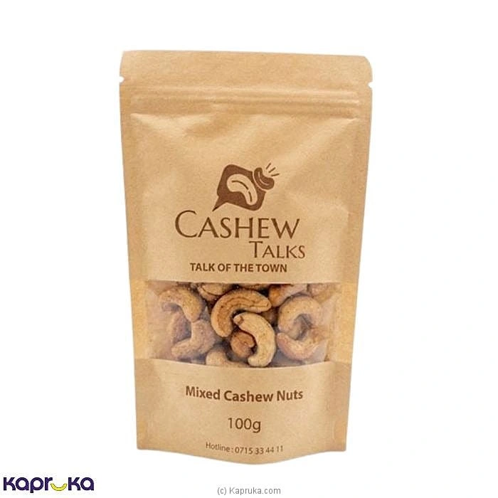 Cashew Talks Mixed Cashew Nuts Zip Lock Bag 100g