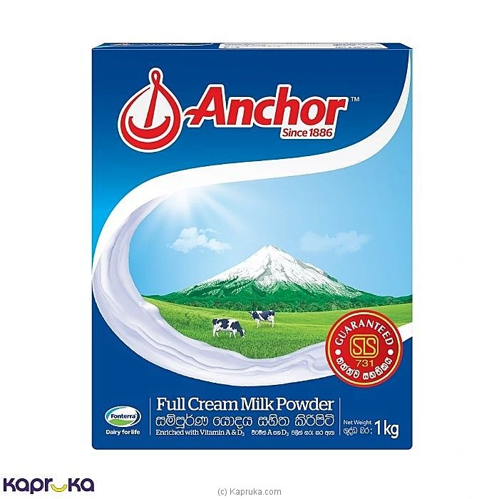 Anchor Full Cream Milk Powder 1Kg