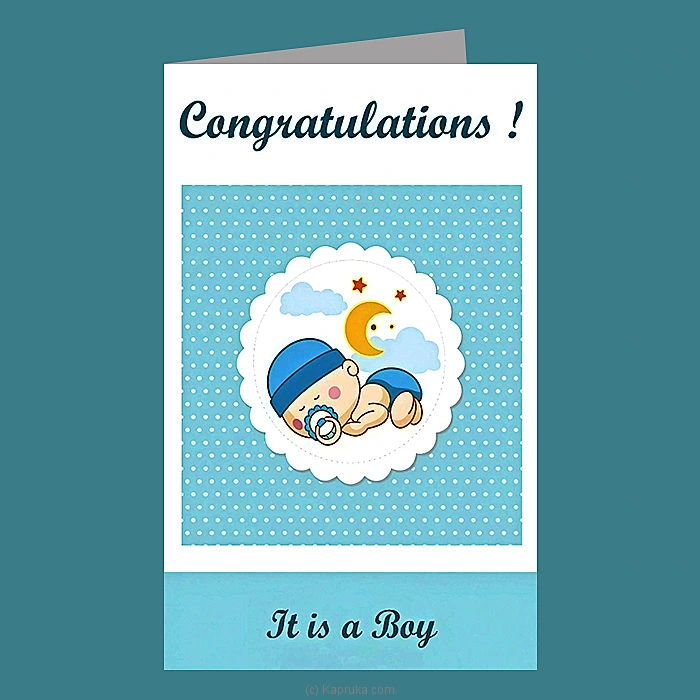   It s A Boy   New Born Greeting Card
