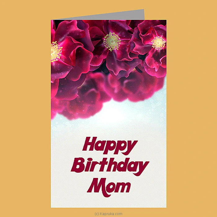   Happy Birthday Mom   Greeting Card