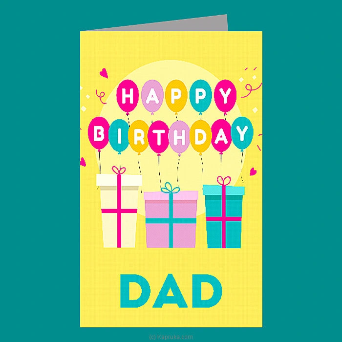   Happy Birthday DAD   Greeting Card
