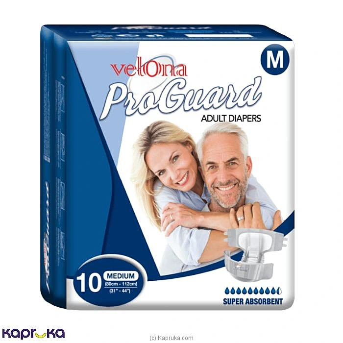 Velona Pro Guard Adult Diapers - 10pcs Pack - Medium